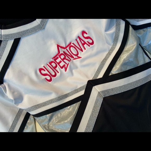 Cheerleader Cheerleading Dance suit top and skirt XS - Picture 2 of 6
